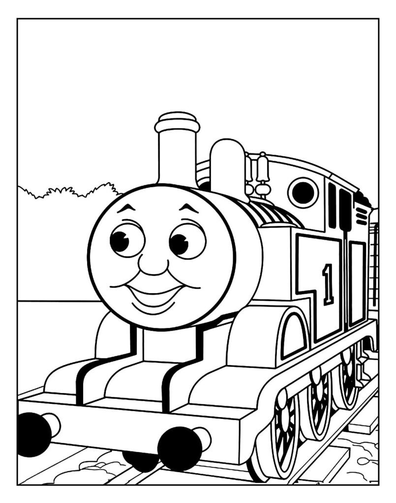 desenhos de thomas e seus amigos lindos para pintar facil 8