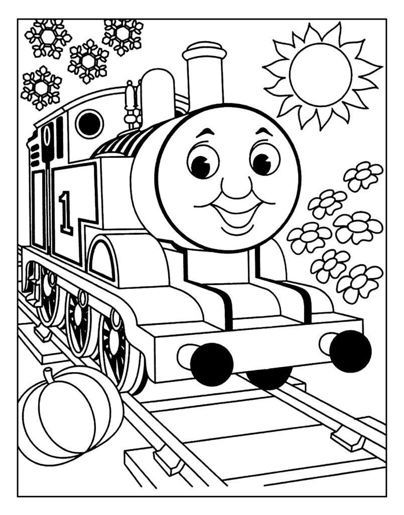 desenhos de thomas e seus amigos lindos para pintar facil 9