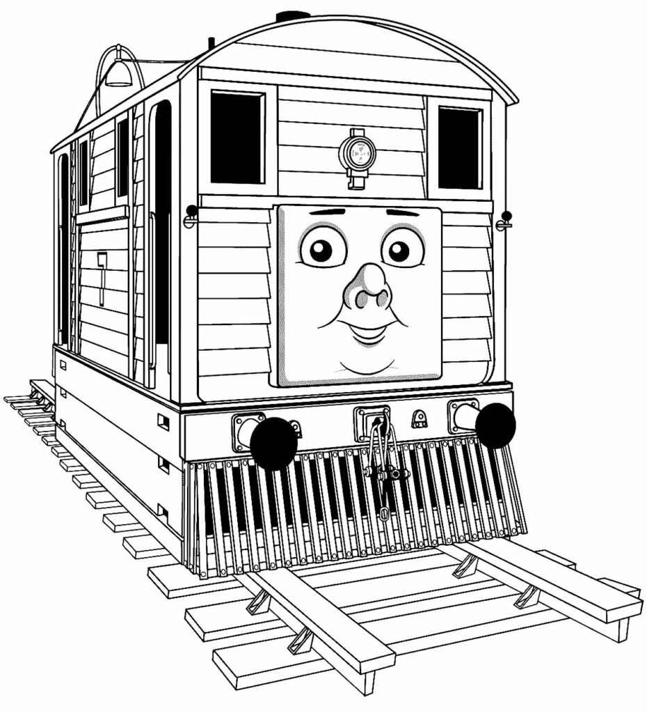 desenhos de thomas e seus amigos para colorir 10