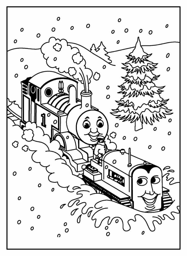 desenhos de thomas e seus amigos para colorir 15