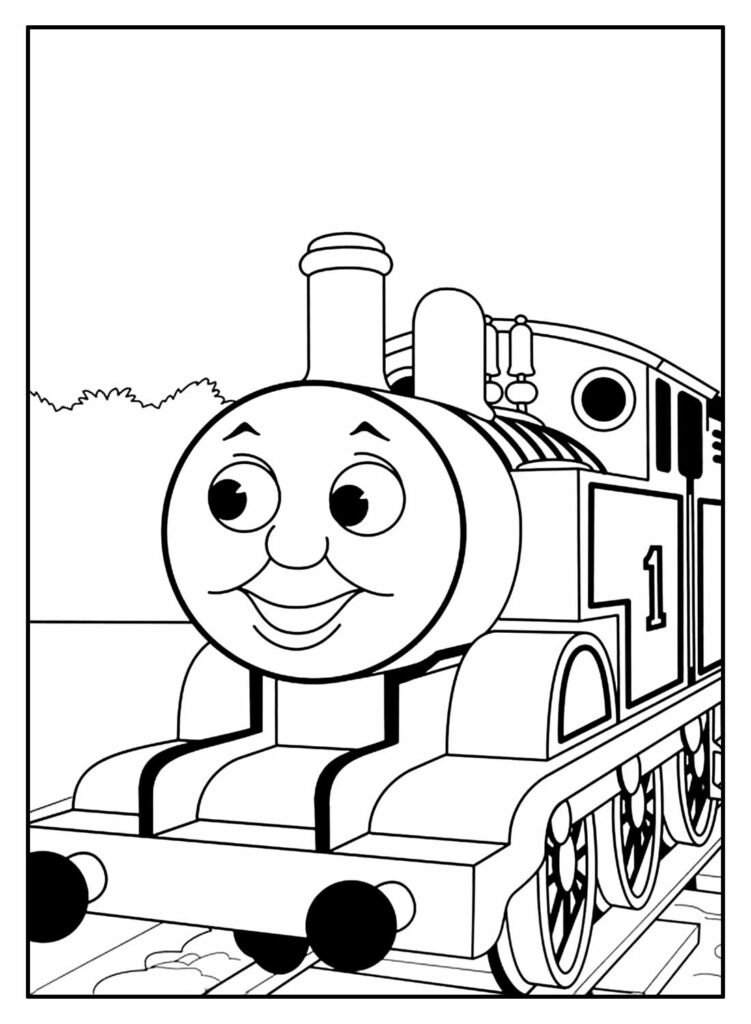 desenhos de thomas e seus amigos para colorir 2