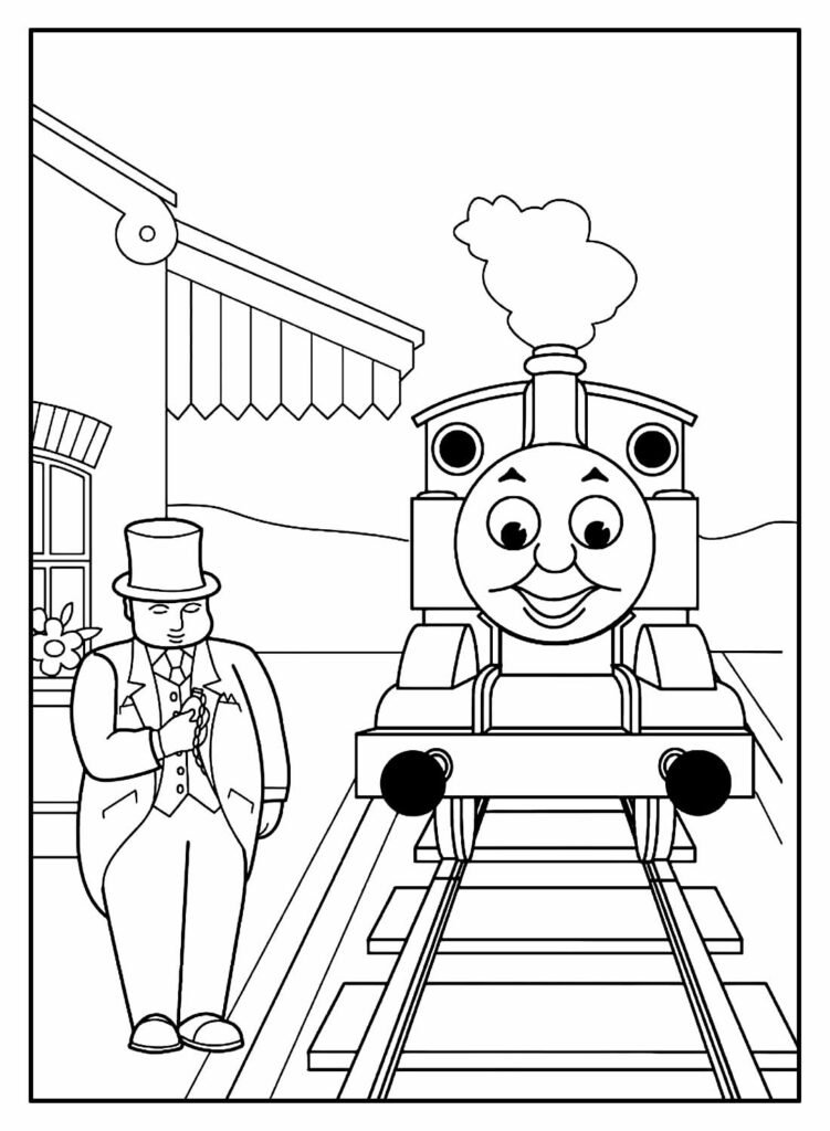 desenhos de thomas e seus amigos para colorir 21