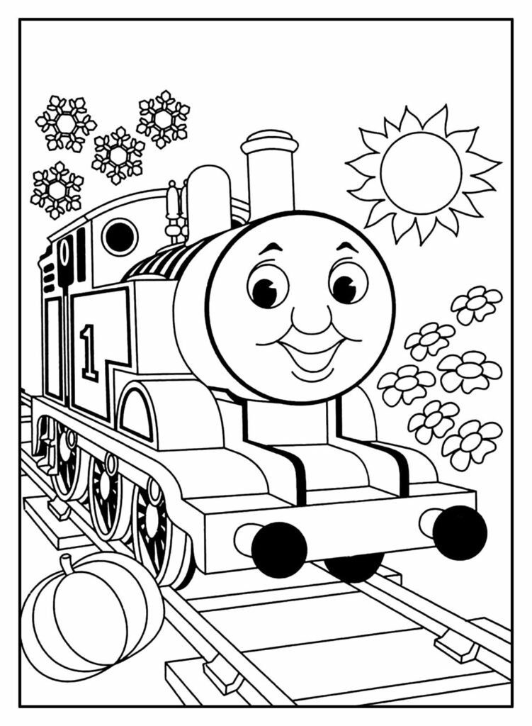 desenhos de thomas e seus amigos para colorir 5