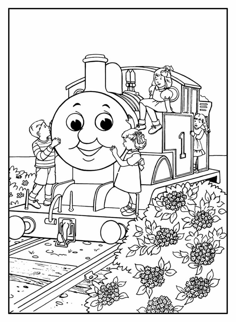 desenhos de thomas e seus amigos para colorir 7