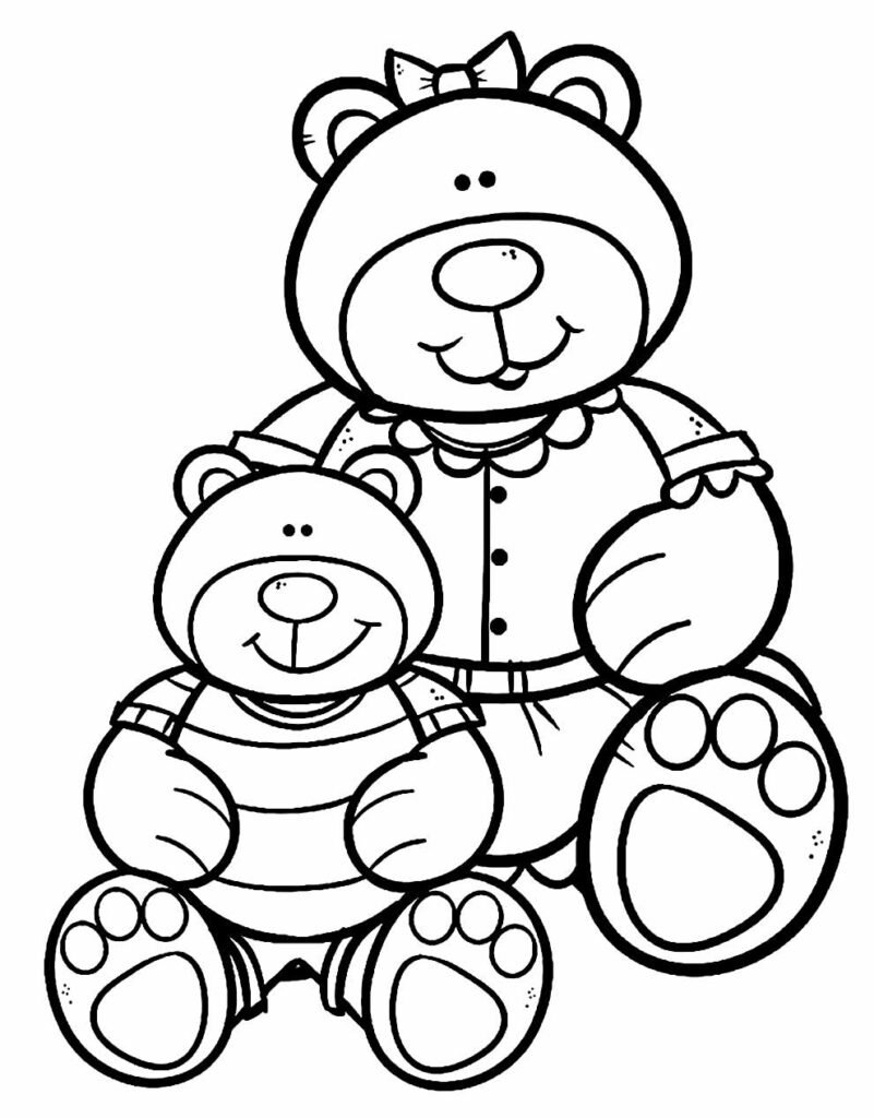 desenhos de ursinho para colorir 26