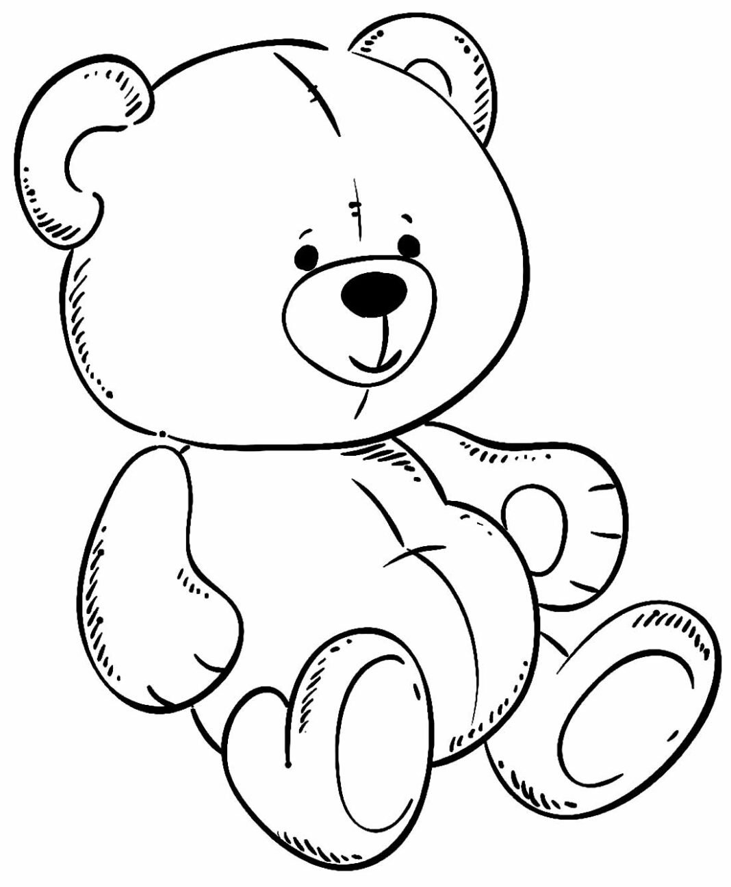 +100 Desenhos de Ursinho para Colorir e Imprimir