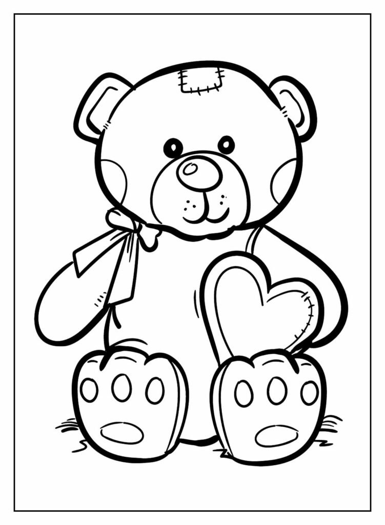 desenhos de ursinho para colorir 6 1
