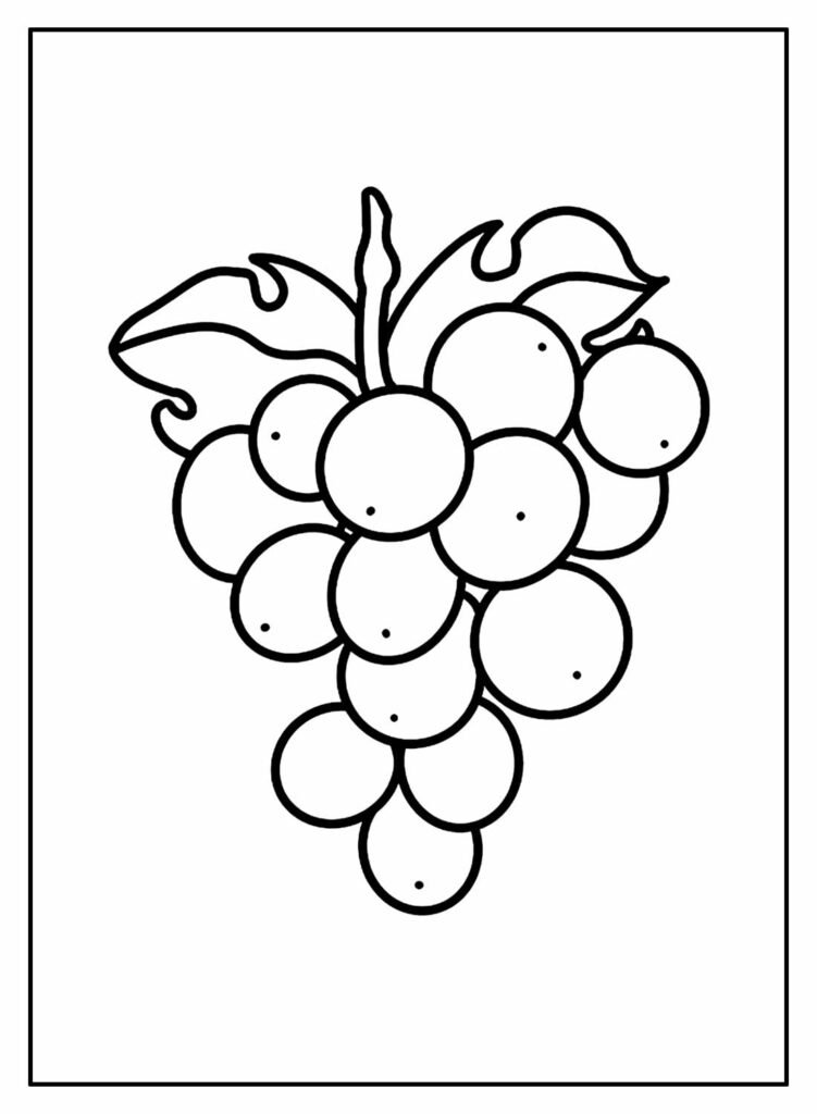 desenhos de uva para colorir 16