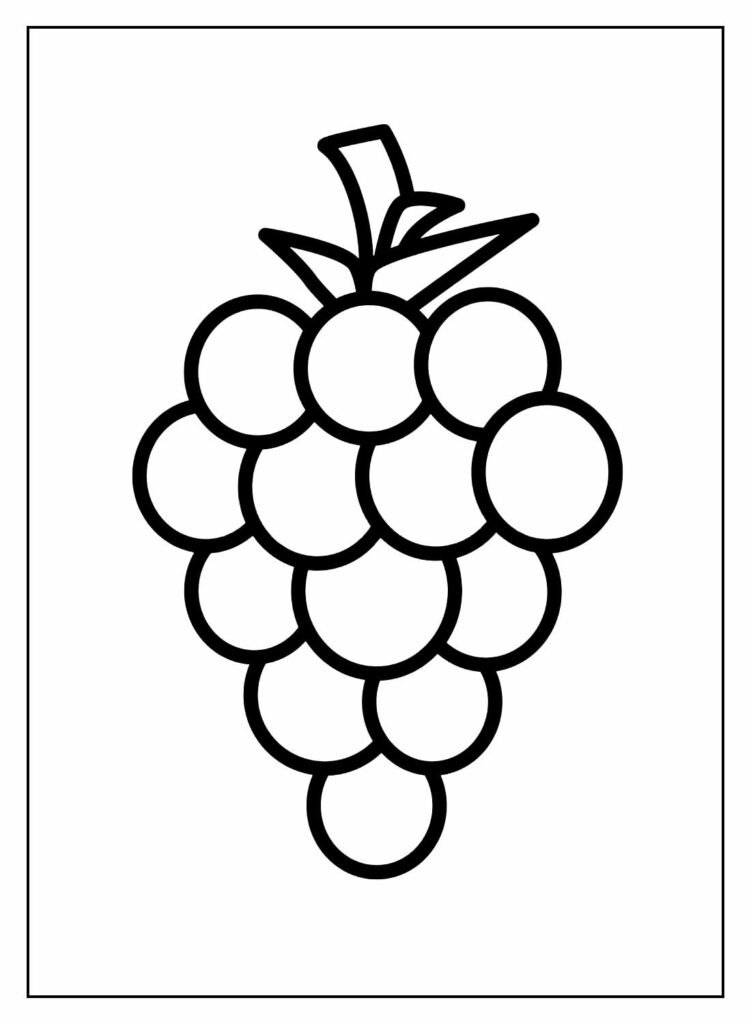 desenhos de uva para colorir 2
