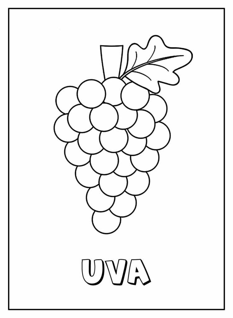 desenhos de uva para colorir 4