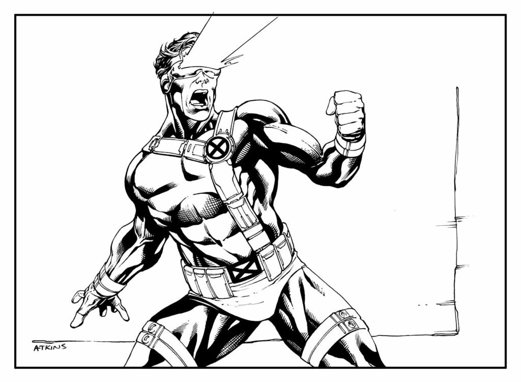 desenhos de x men para colorir 2