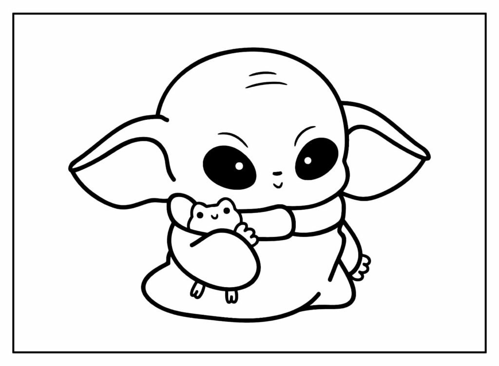 desenhos do baby yoda para colorir 15