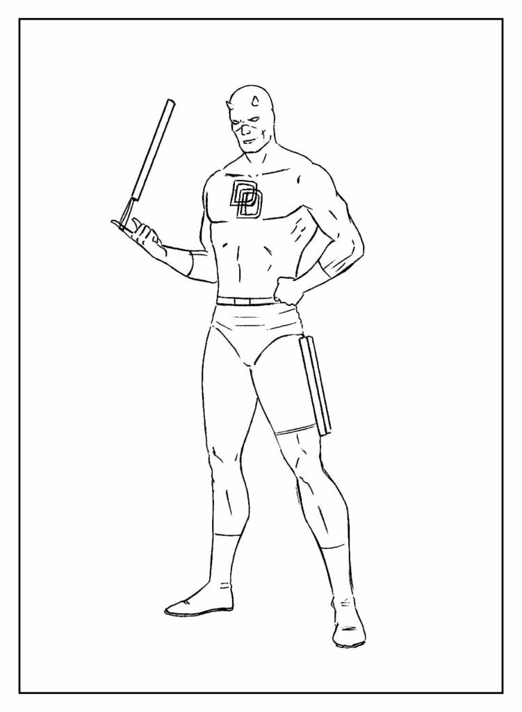 desenhos do demolidor para colorir 19