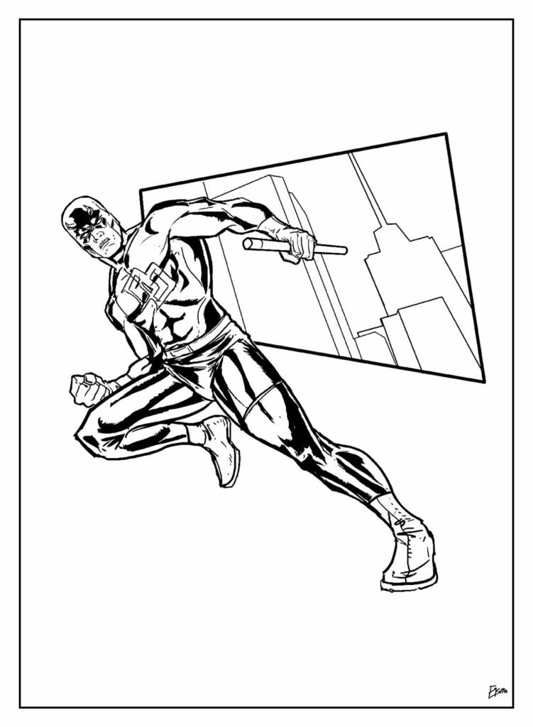 desenhos do demolidor para colorir 22