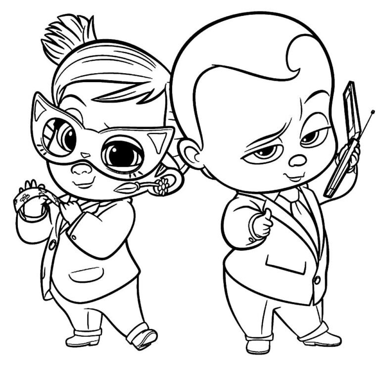 Desenhos do Poderoso Chefinho para Colorir e Imprimir