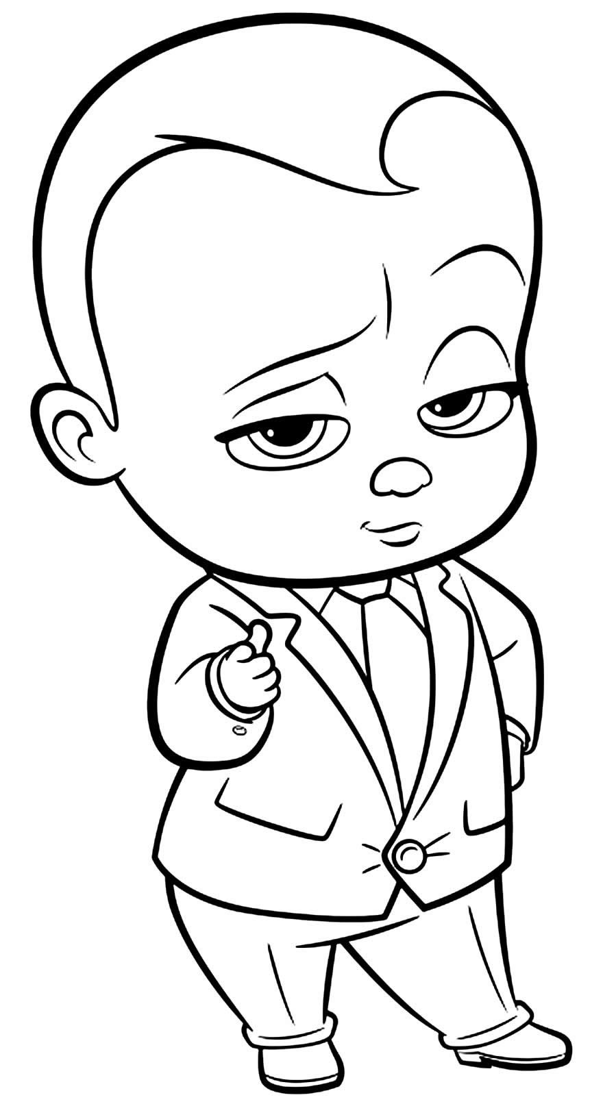 Desenhos do Poderoso Chefinho para Colorir e Imprimir