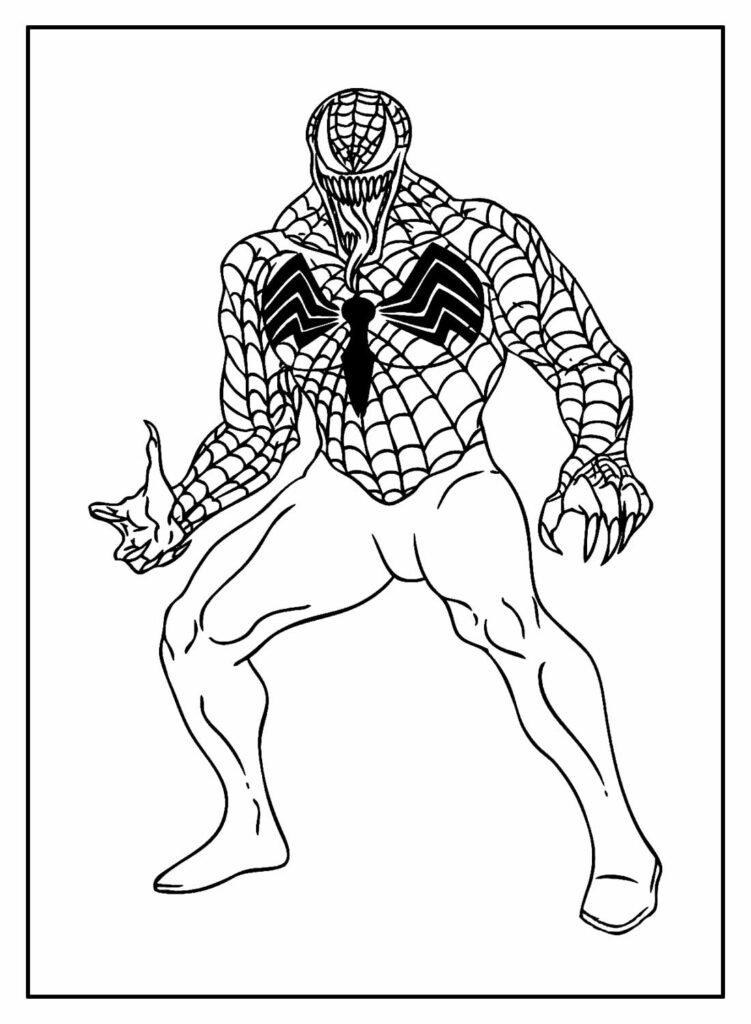 desenhos do venom para colorir 13