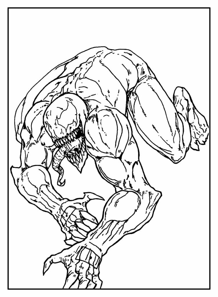 desenhos do venom para colorir 14