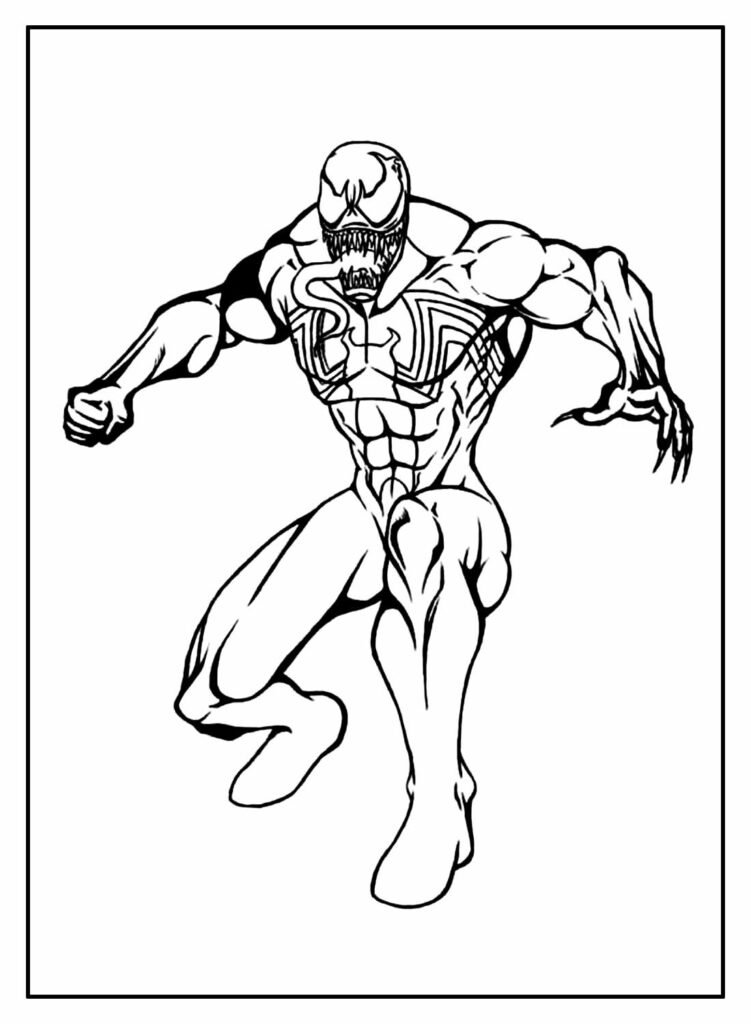 desenhos do venom para colorir 15