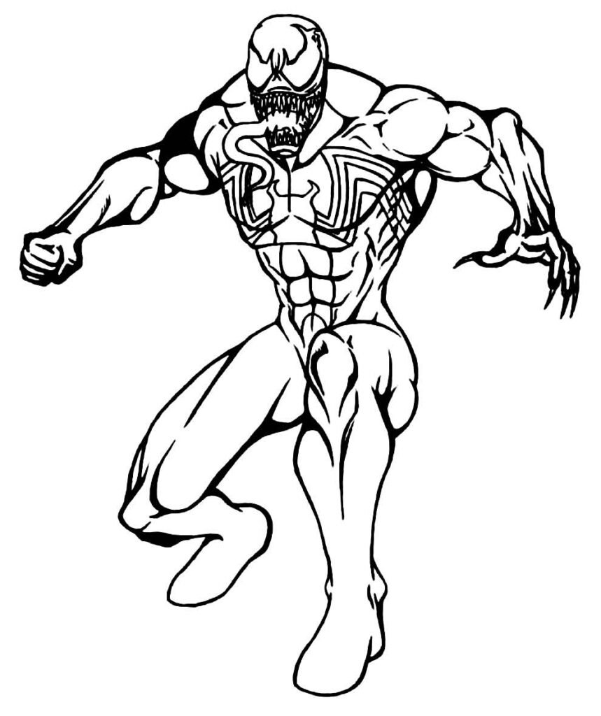 desenhos do venom para colorir 16