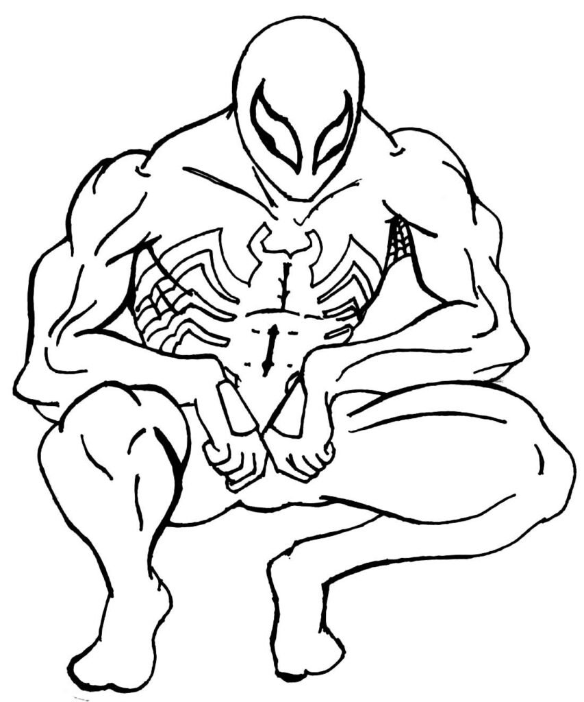 desenhos do venom para colorir 2