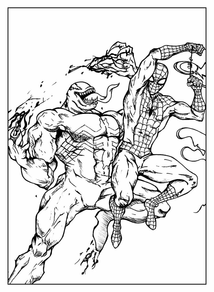 desenhos do venom para colorir 21