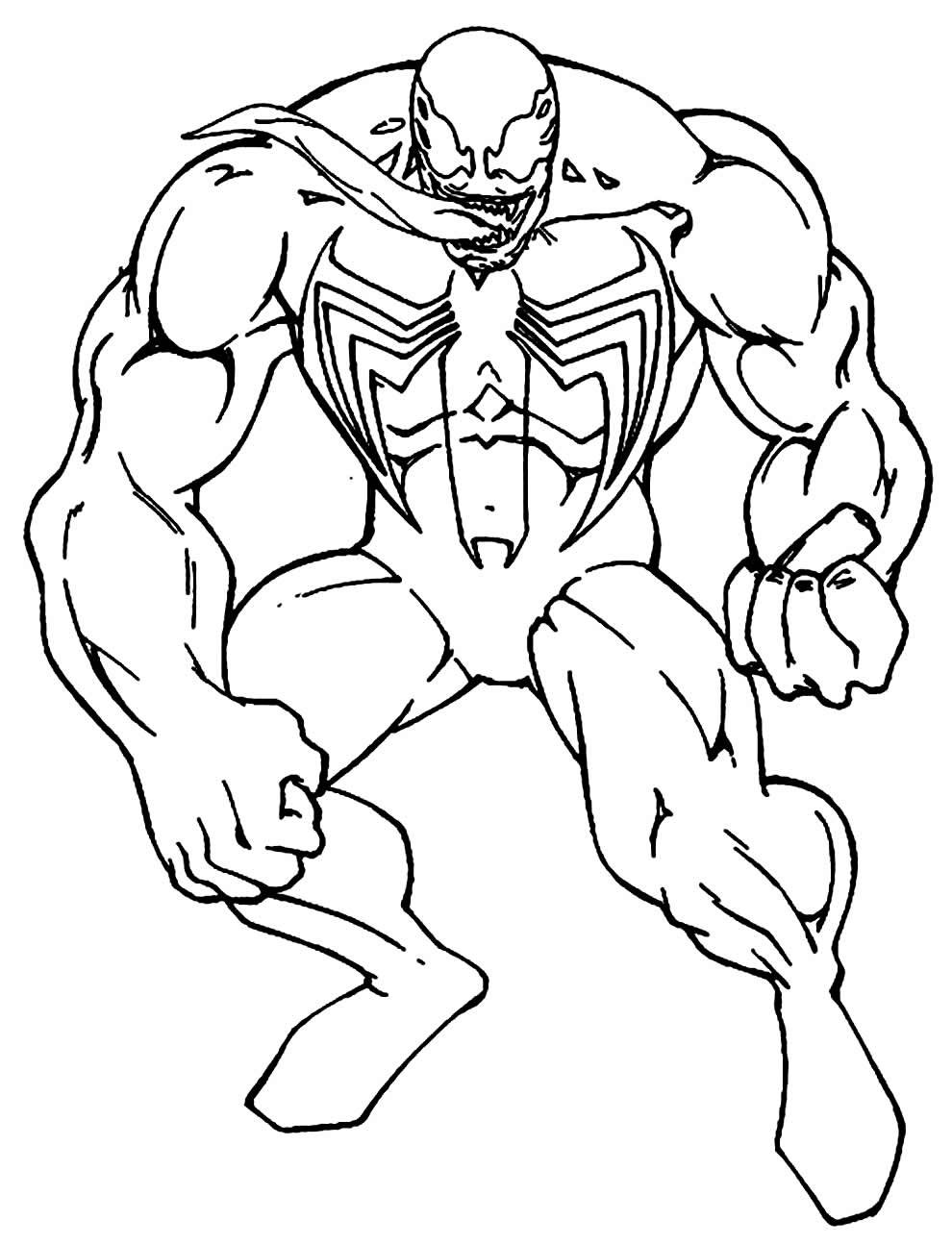 Desenhos de Venom para Colorir e Imprimir