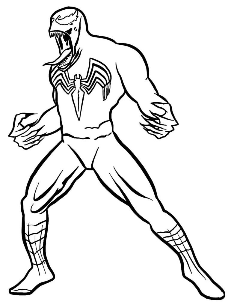 desenhos do venom para colorir 3