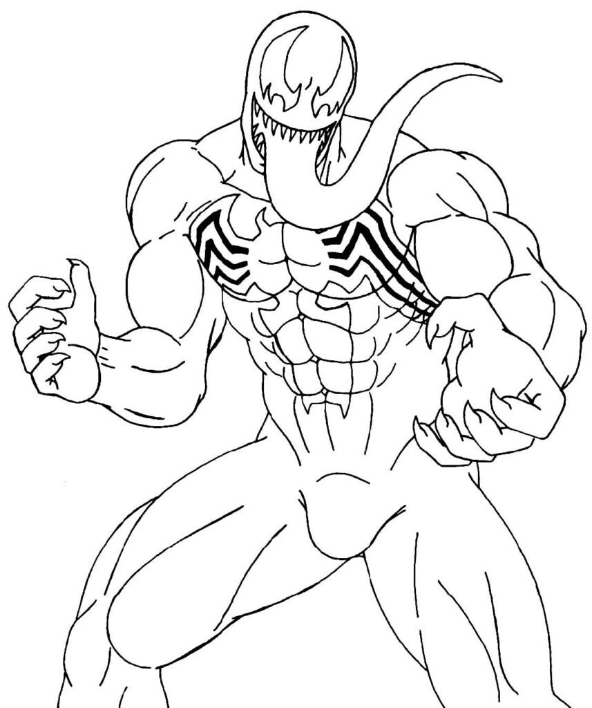 desenhos do venom para colorir 5