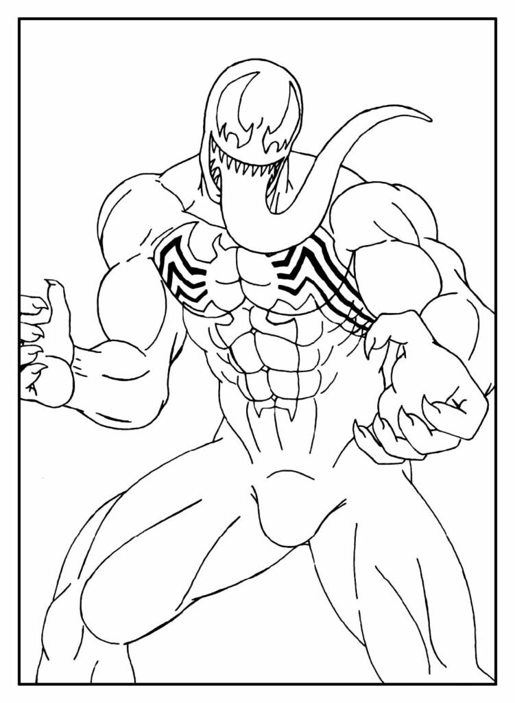 desenhos do venom para colorir 6