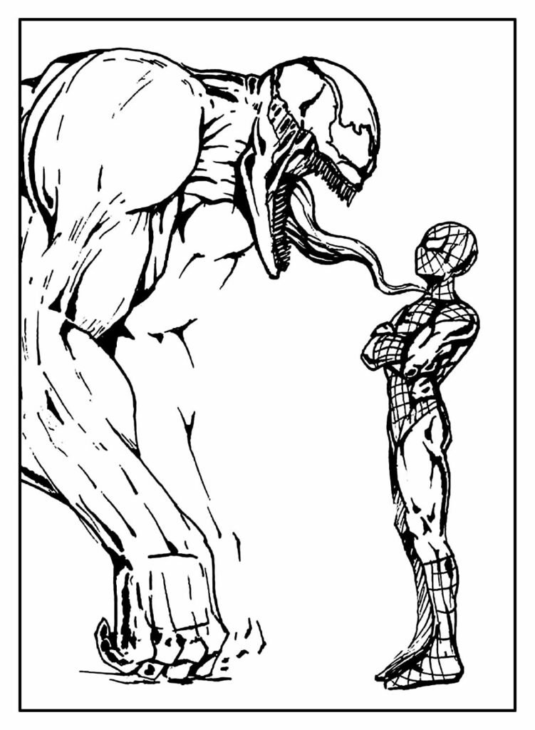 desenhos do venom para colorir 9