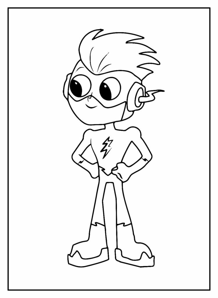 desenhos dos jovens titans para colorir 22