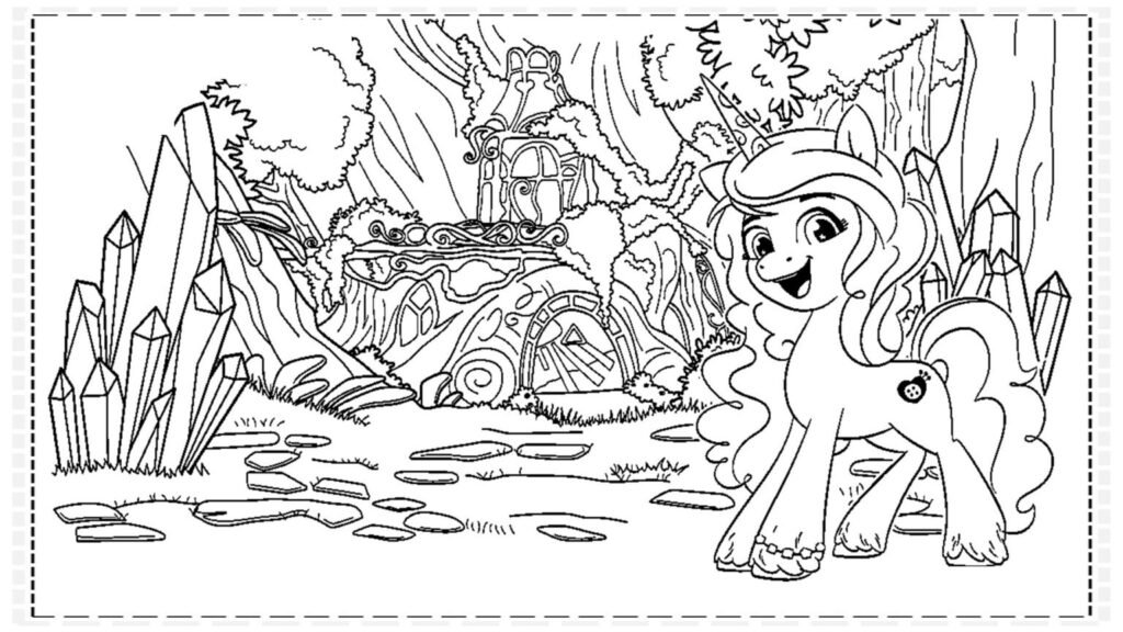 desenhos my little pony para colorir nova geração floresta