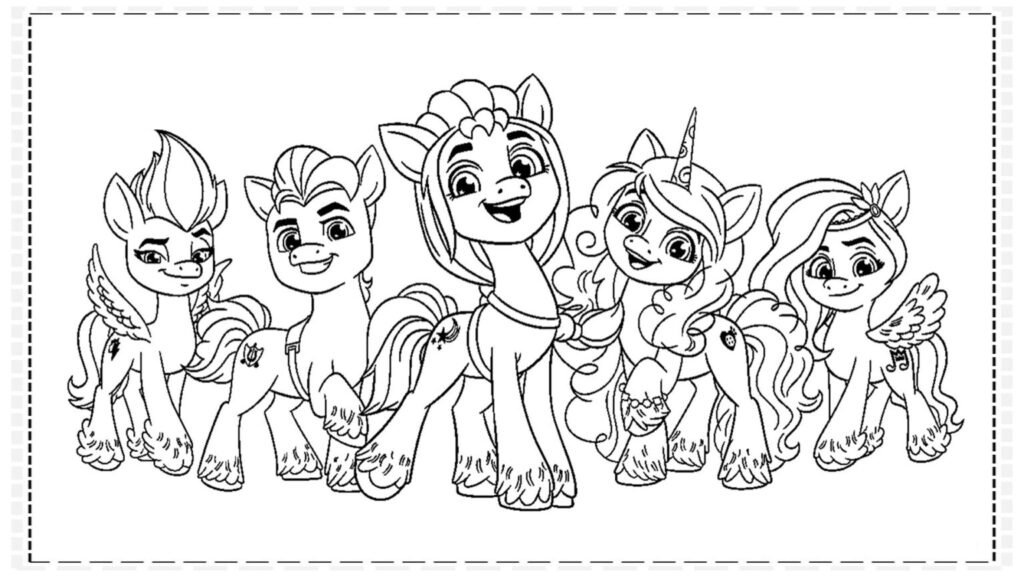 desenhos my little pony para colorir nova geração turma