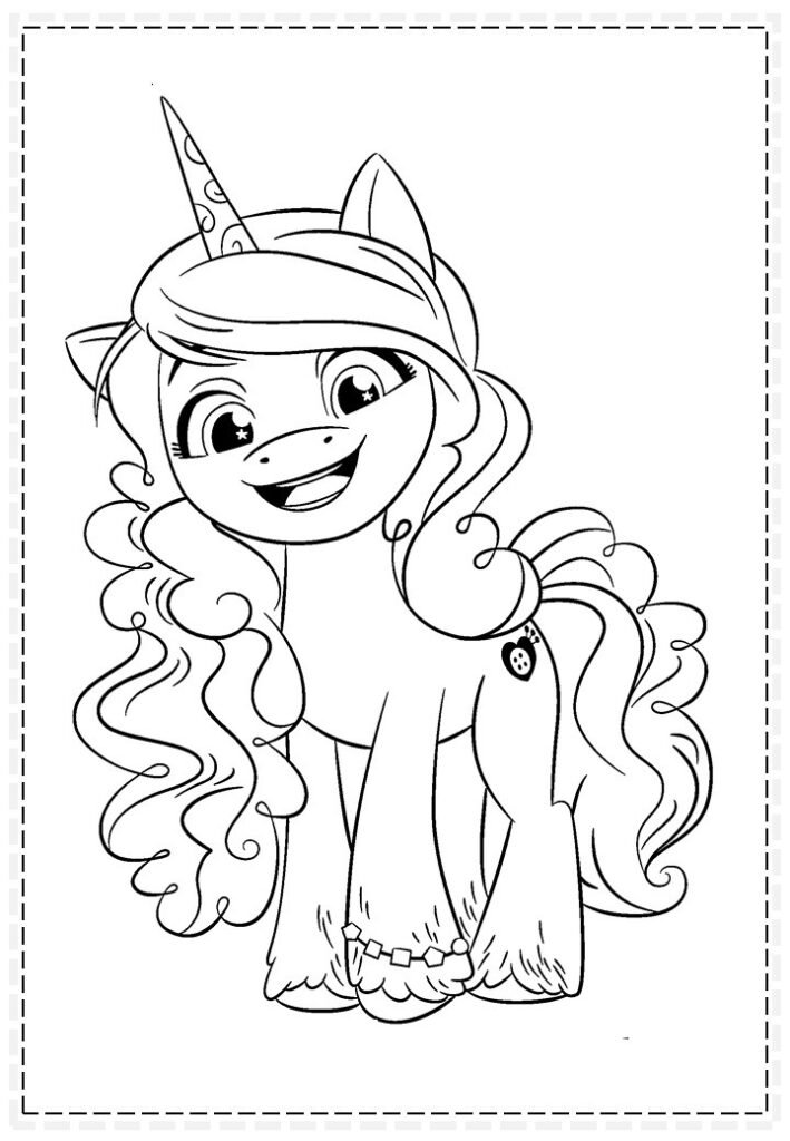 desenhos my little pony para colorir nova geração unicornio 2