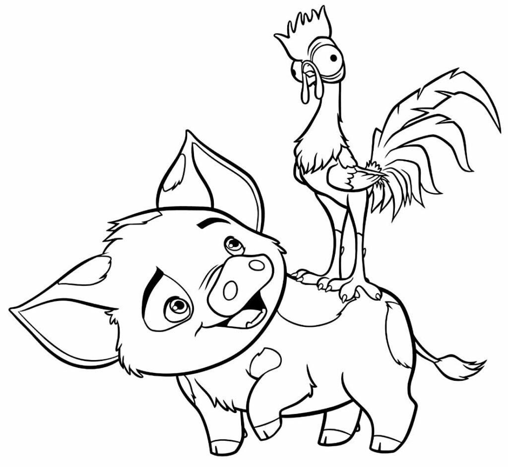 desenhos para colorir da moana 1