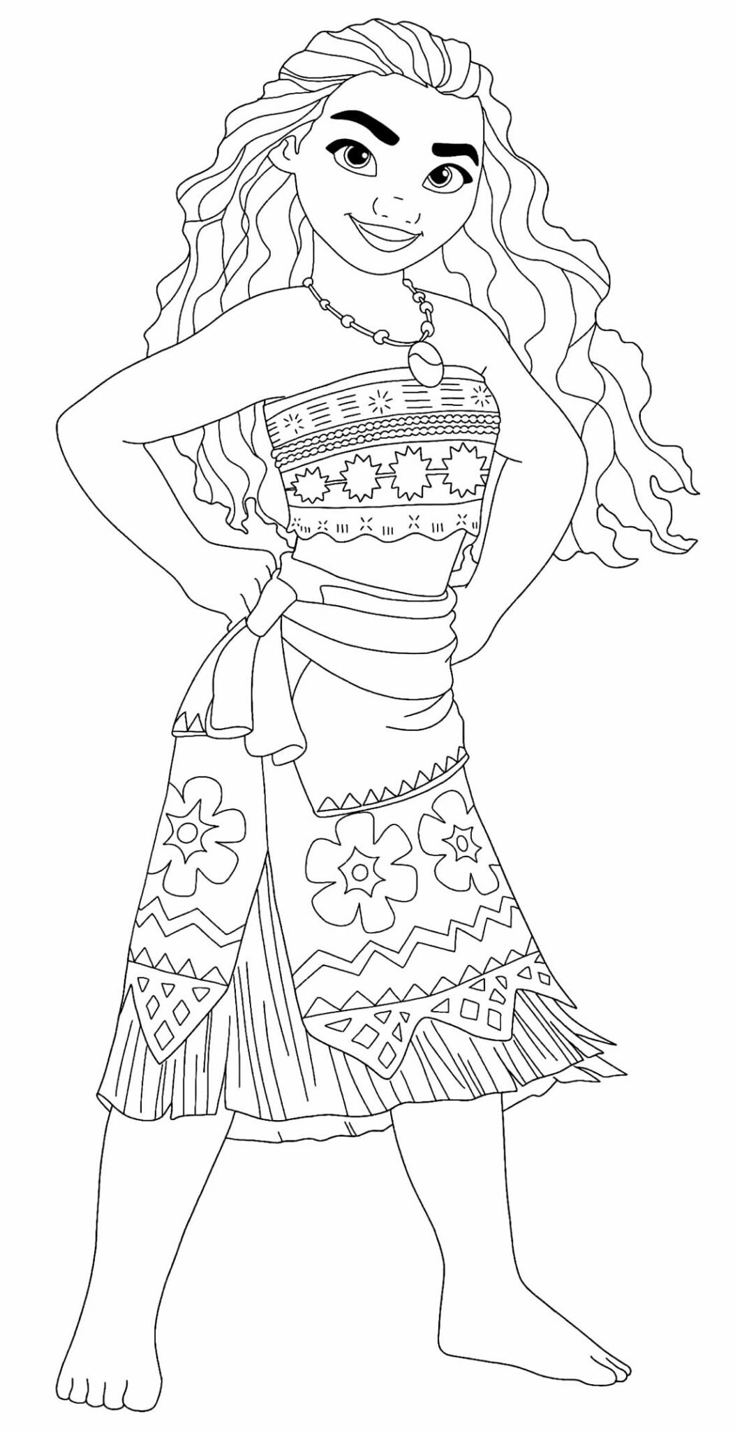 Desenhos da Moana para Colorir e Imprimir