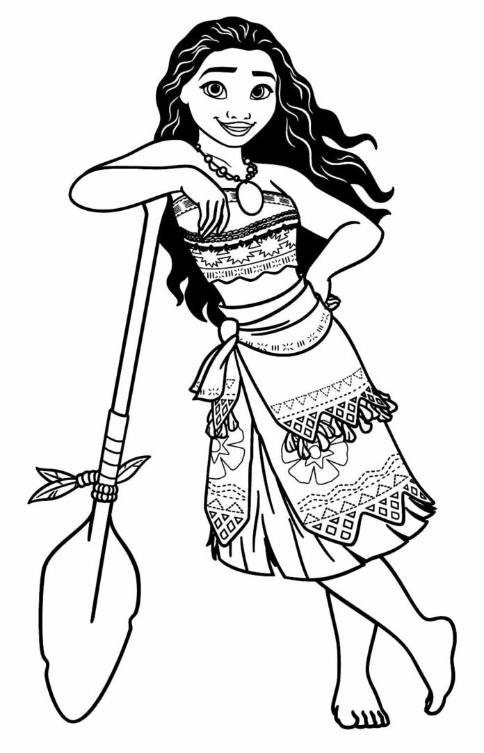 Desenhos da Moana para Colorir e Imprimir