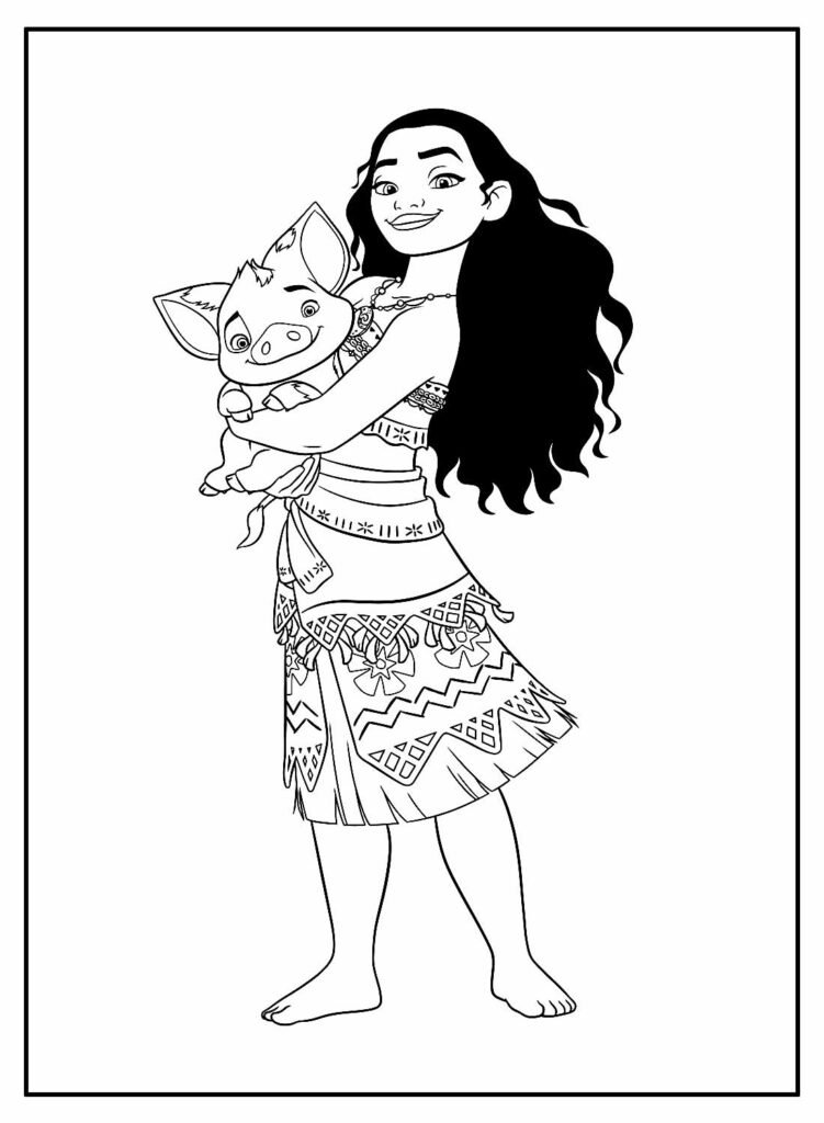 desenhos para colorir da moana 5