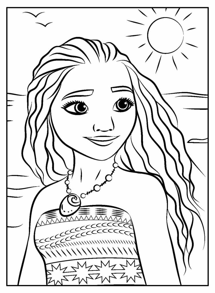 desenhos para colorir da moana 7