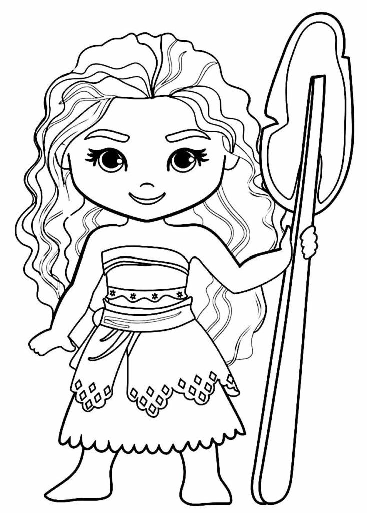 desenhos para colorir da moana 8