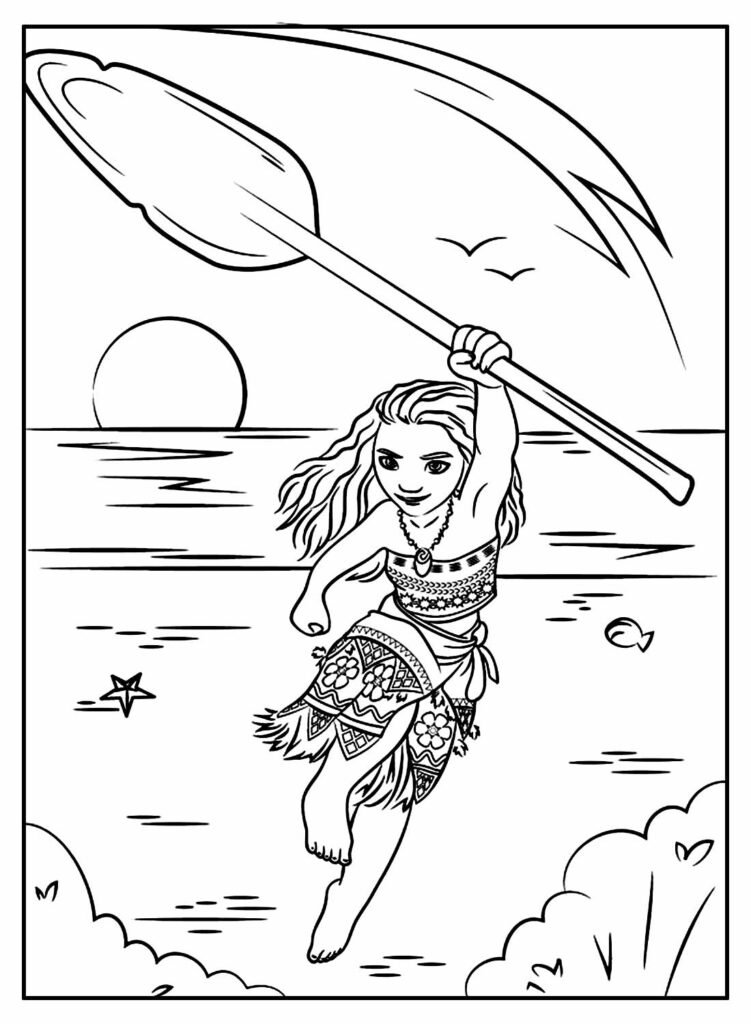 desenhos para colorir da moana 9