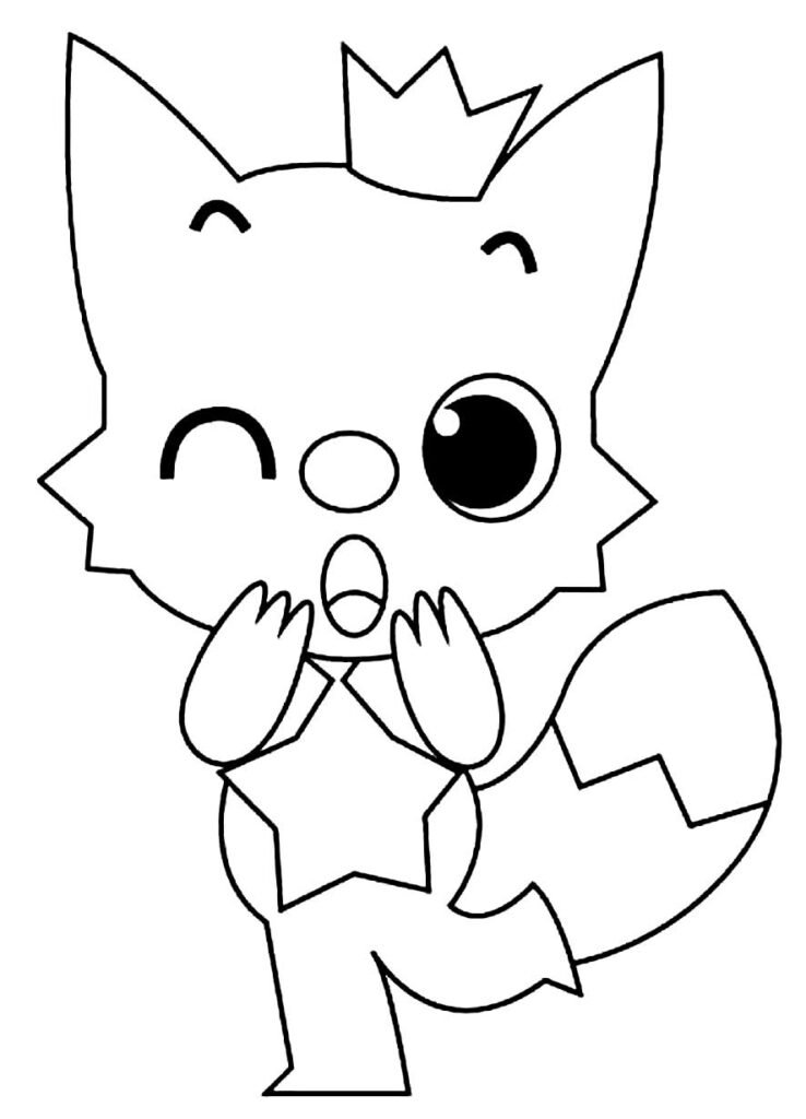 desenhos para colorir de baby shark 21