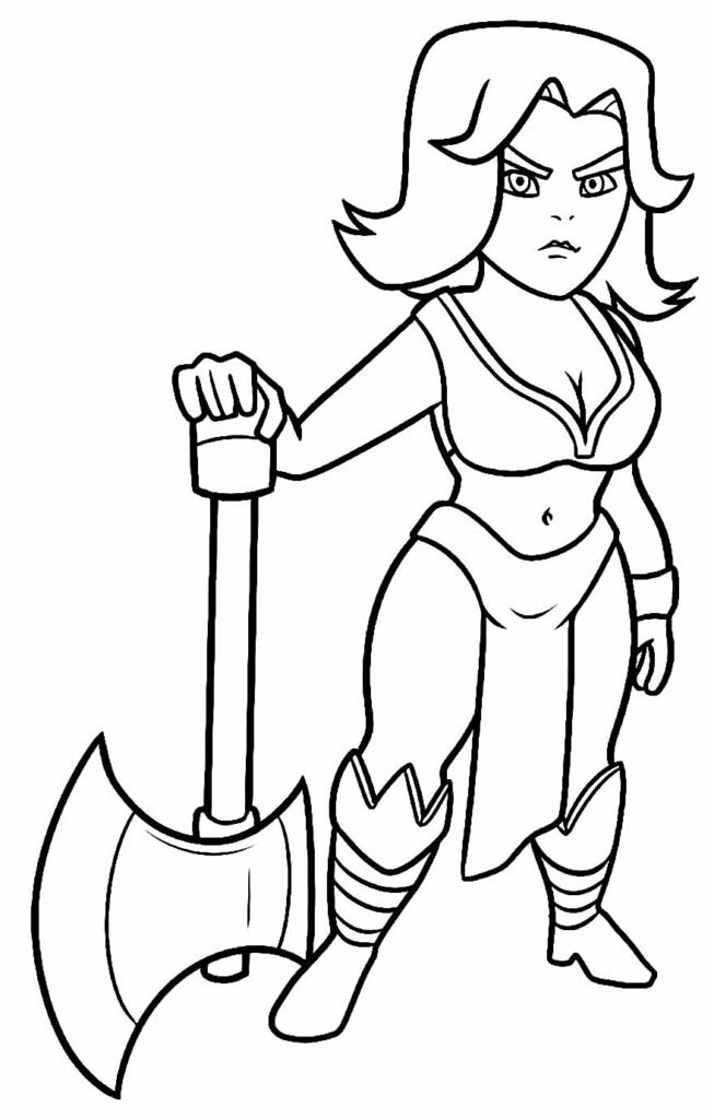 desenhos para colorir de clash of clans 12
