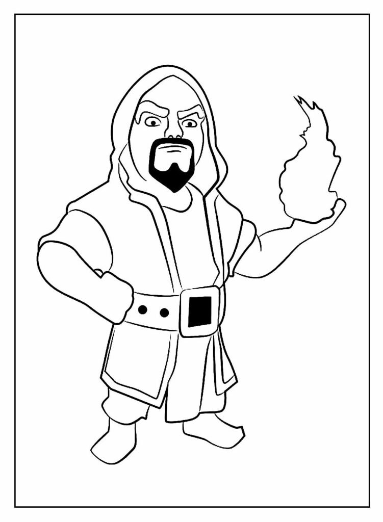 desenhos para colorir de clash of clans 13