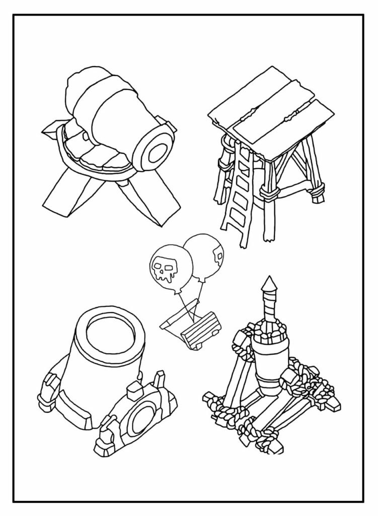 desenhos para colorir de clash of clans 22