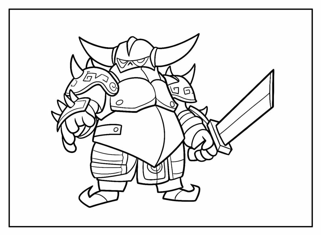 desenhos para colorir de clash of clans 26
