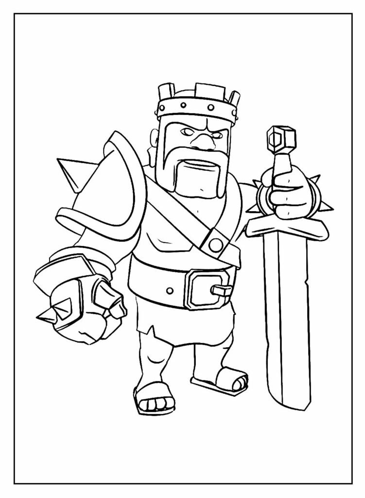 desenhos para colorir de clash of clans 9