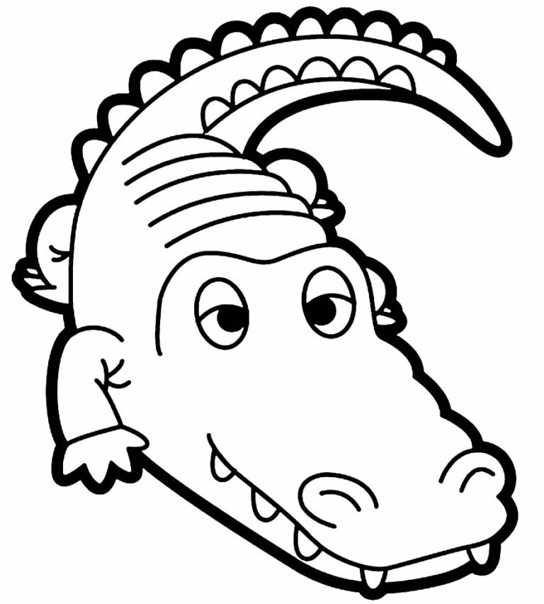 +90 Desenhos de Jacaré para Colorir e Imprimir