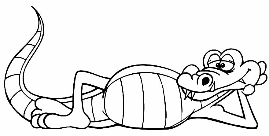 desenhos para colorir de jacare 14